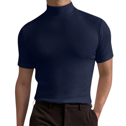 Short-Sleeve Turtleneck Shirt