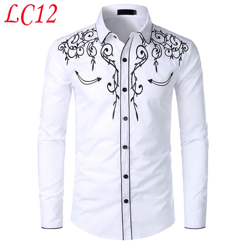 Embroidery Long-Sleeve Shirt