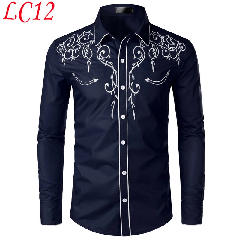 Embroidery Long-Sleeve Shirt