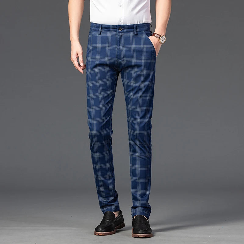 Plaid Business Pants