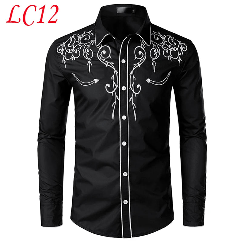 Embroidery Long-Sleeve Shirt