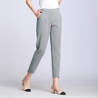 Elastic Linen Pants