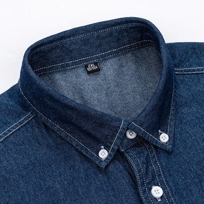 Short-Sleeve Denim Shirt