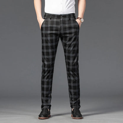 Plaid Business Pants