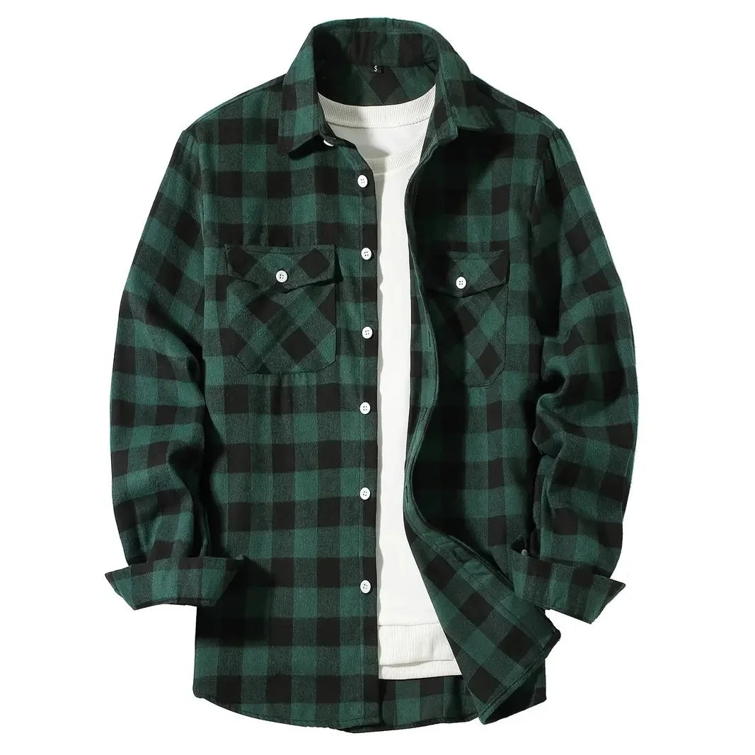 Plaid Buttoned Flannel