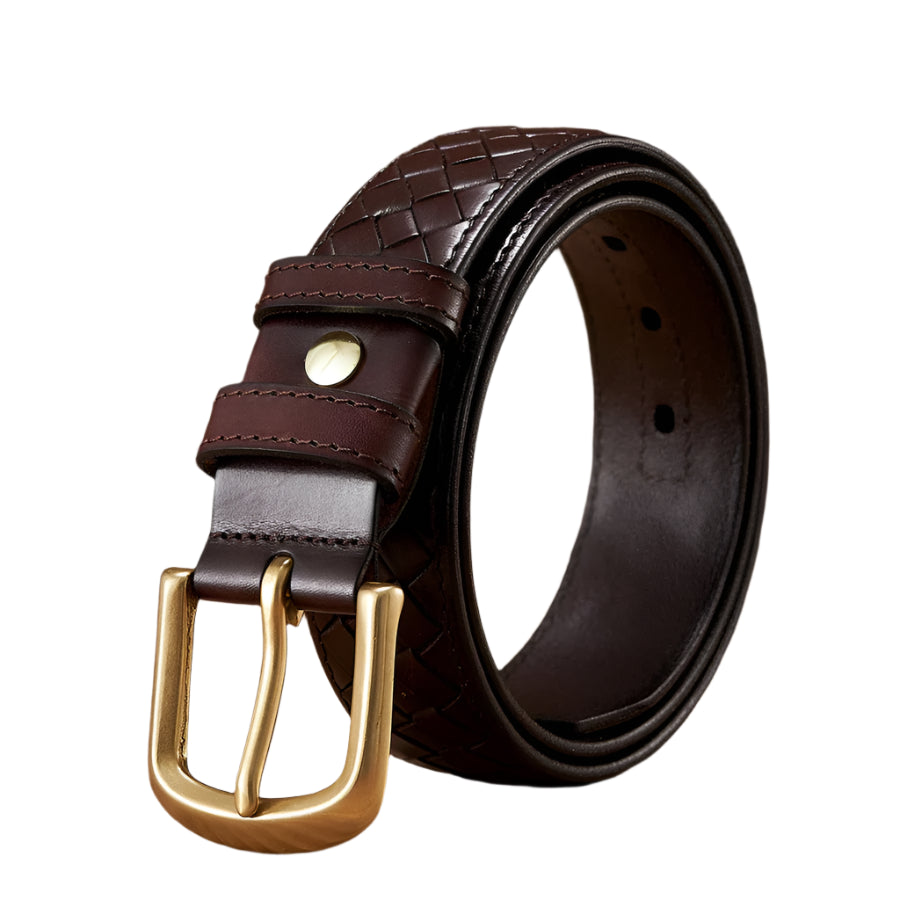 Luxury Braided Leather Belt