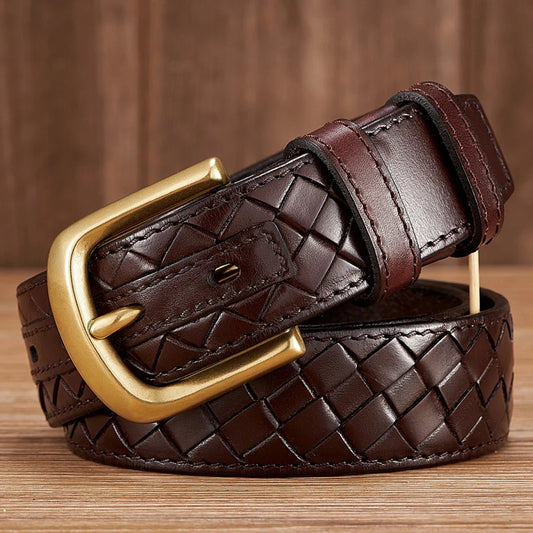 Luxury Braided Leather Belt