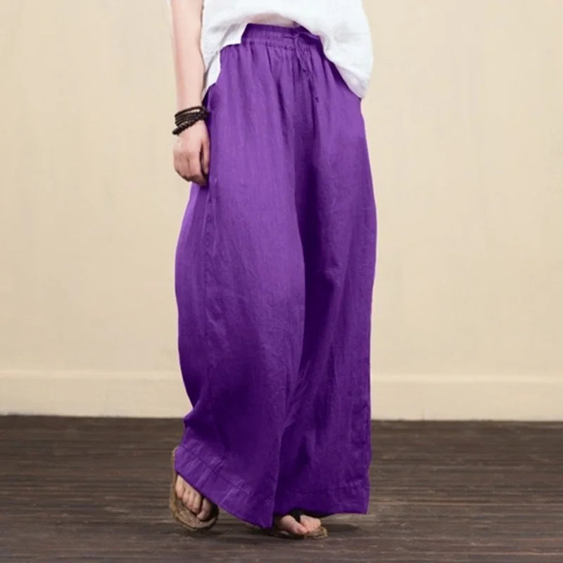 Wide Leg Linen Pants