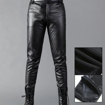 Leather Slim Pants