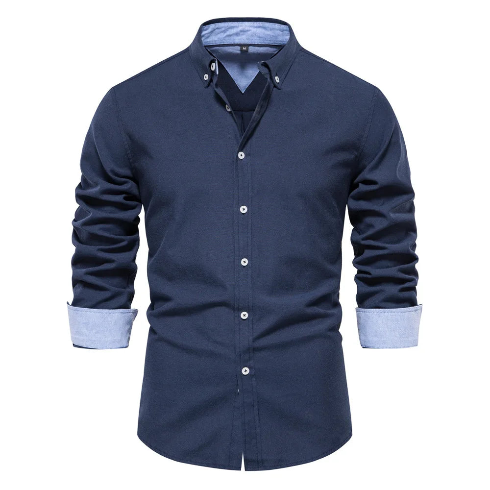 Long-Sleeve Oxford Shirt