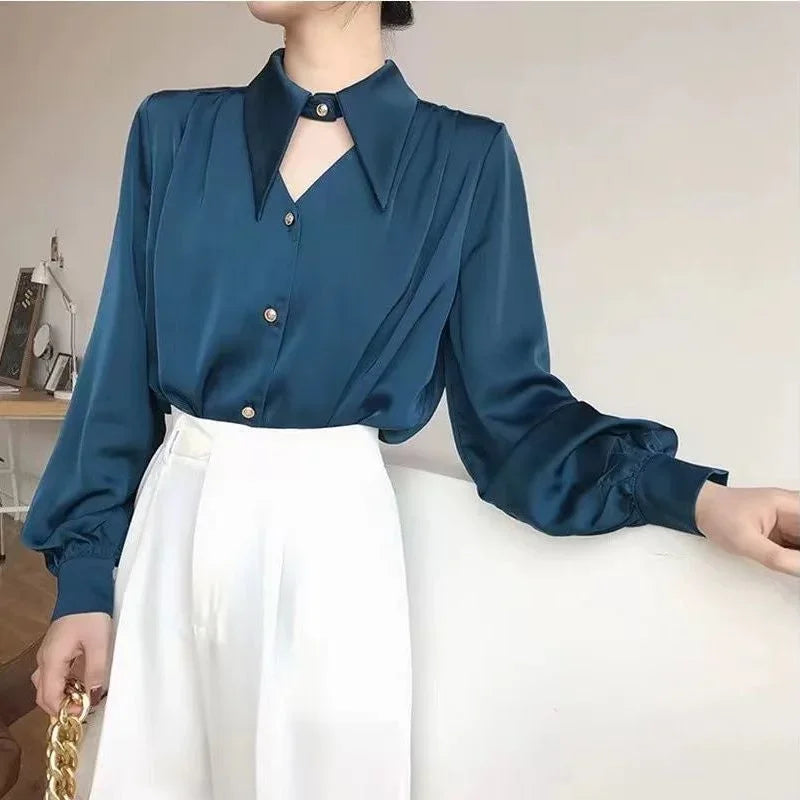 Chic Long-Sleeve Blouse