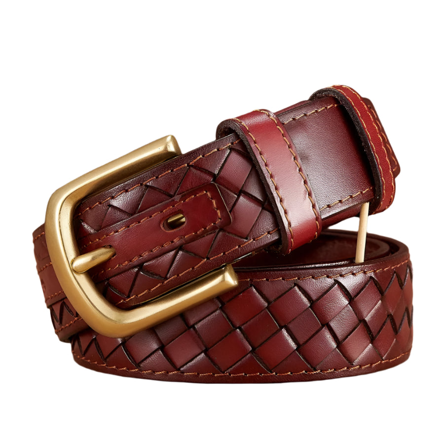 Luxury Braided Leather Belt