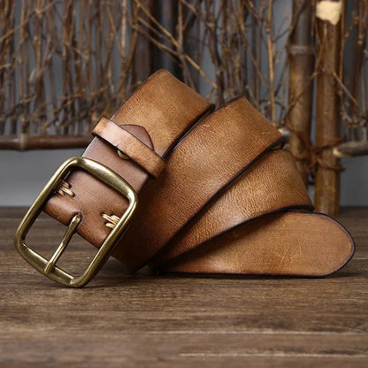 Copper Leather Belt