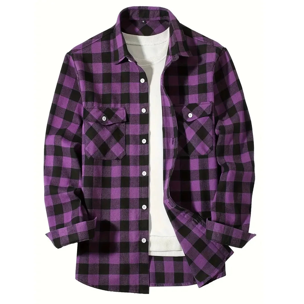 Plaid Buttoned Flannel