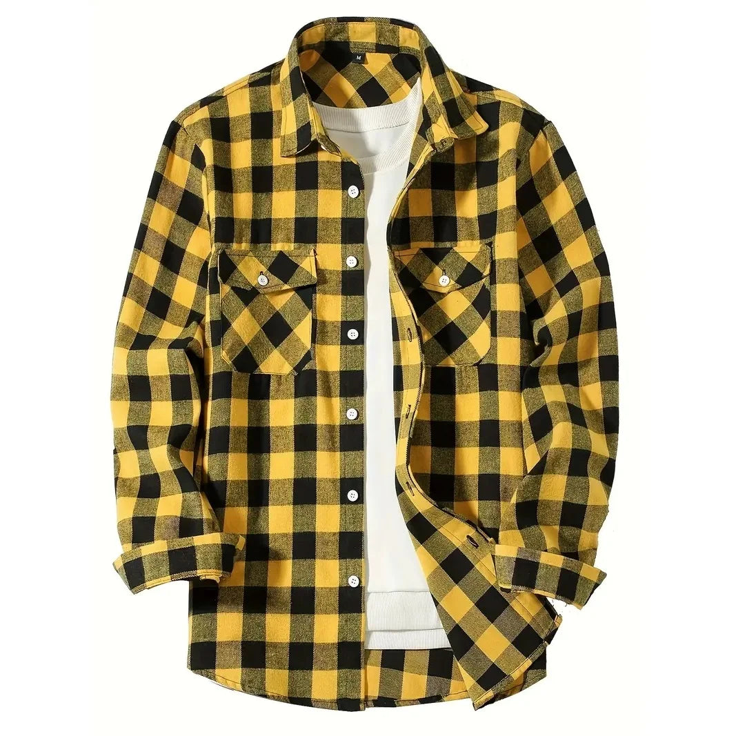 Plaid Buttoned Flannel