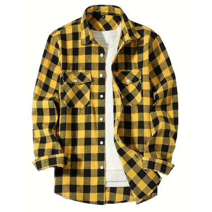 Plaid Buttoned Flannel