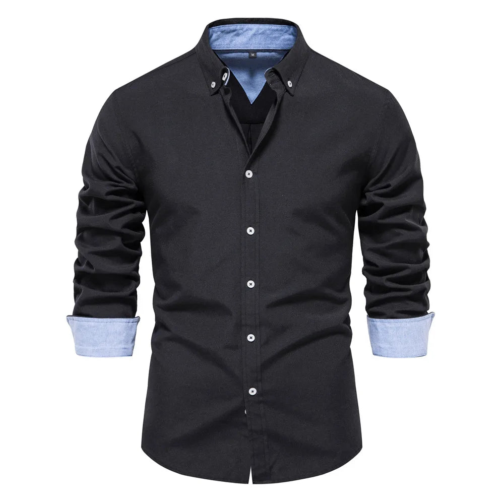 Long-Sleeve Oxford Shirt