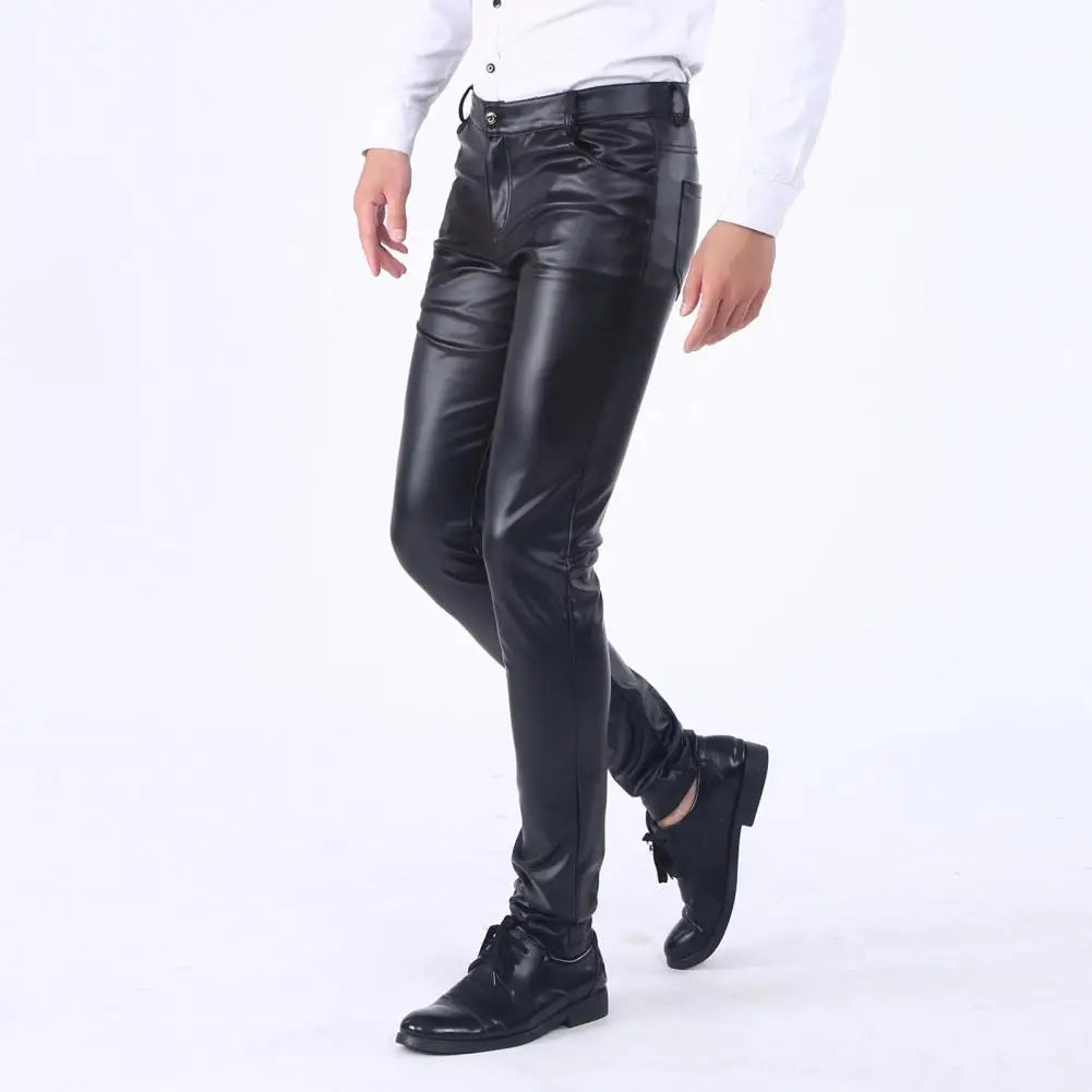 Leather Slim Pants