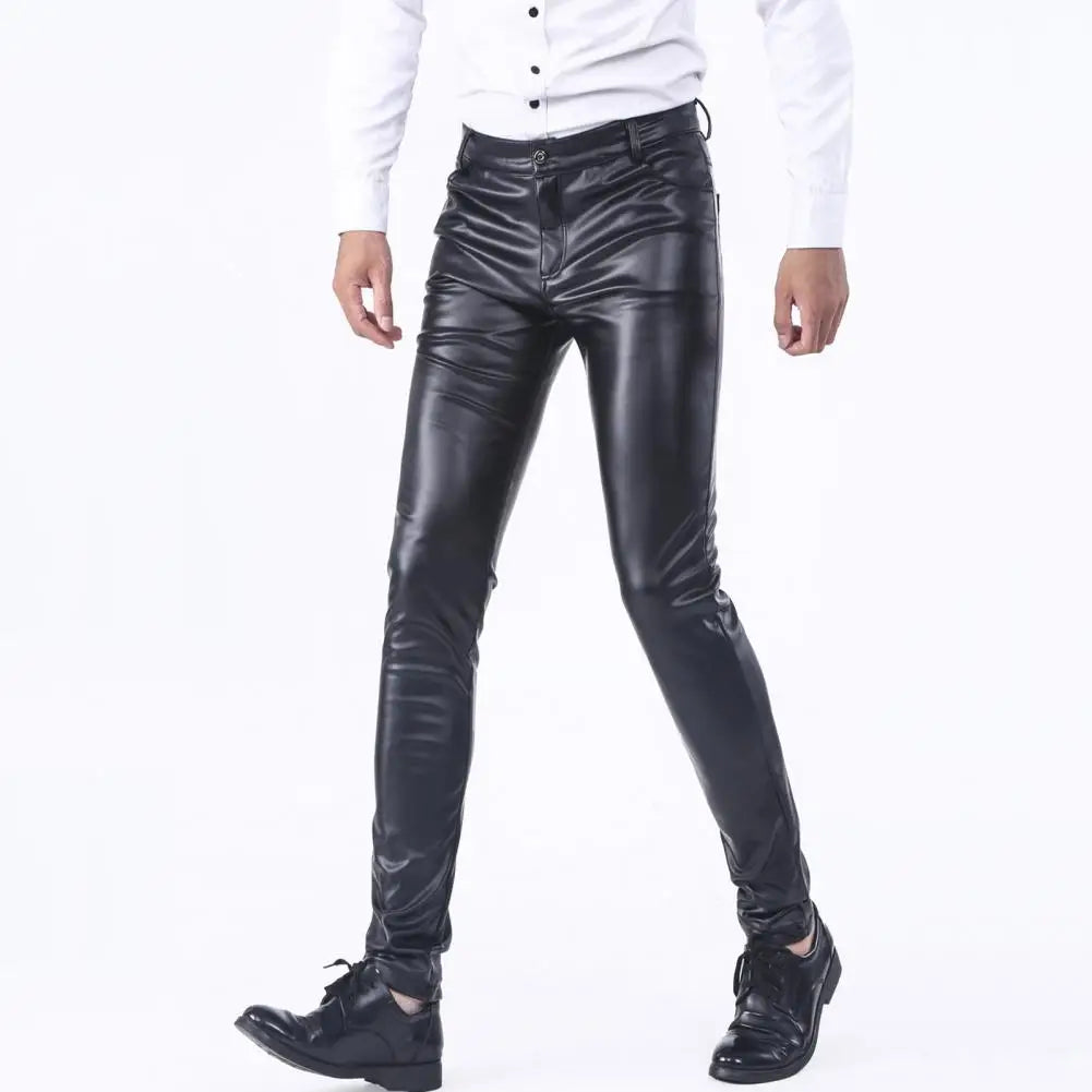 Leather Slim Pants