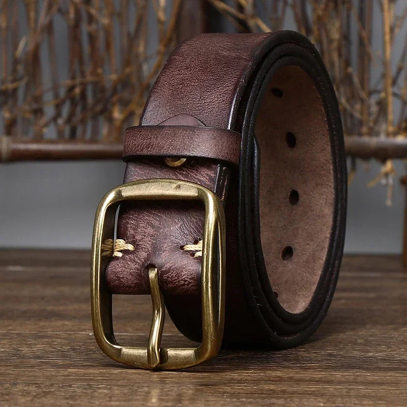 Copper Leather Belt