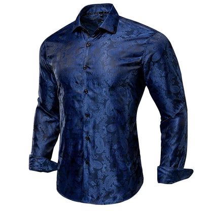 Long-Sleeve Paisley Shirt