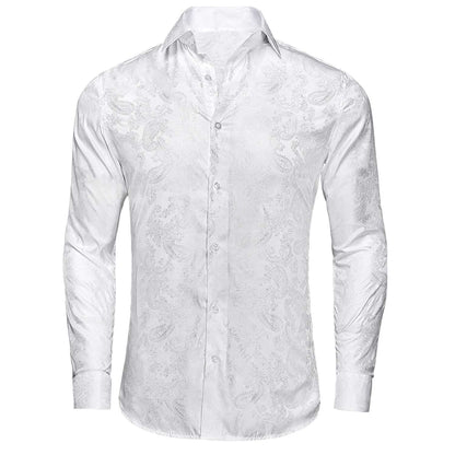 Long-Sleeve Paisley Shirt