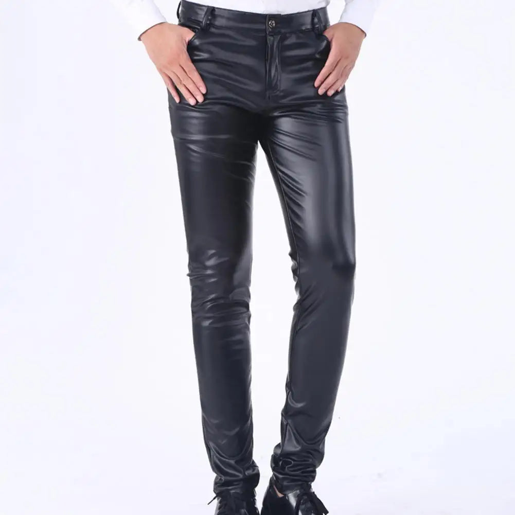 Leather Slim Pants