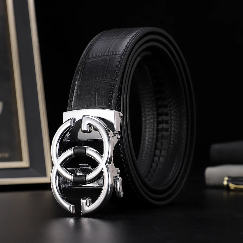 Metal Leather Belt