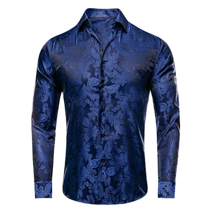 Long-Sleeve Paisley Shirt