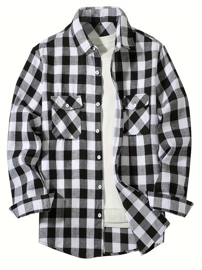 Plaid Buttoned Flannel