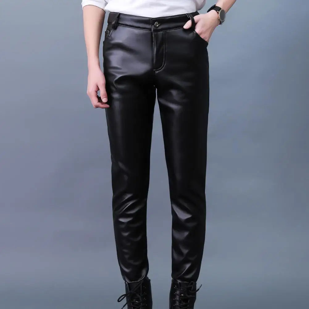 Leather Slim Pants