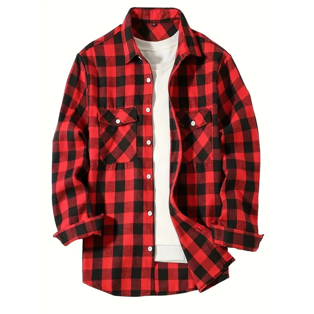 Plaid Buttoned Flannel