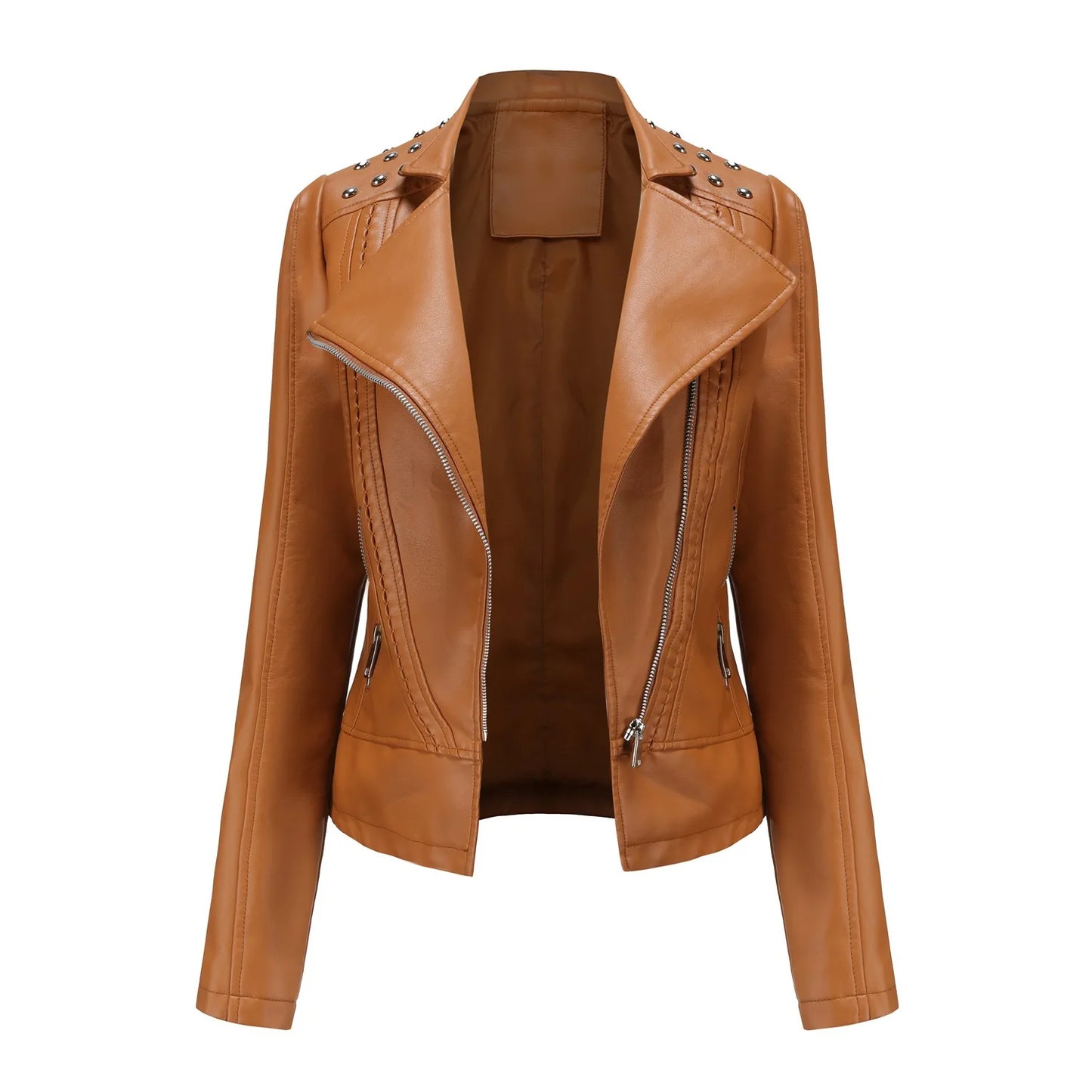 Rivet Leather Jacket