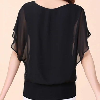 Solid Chiffon Blouse