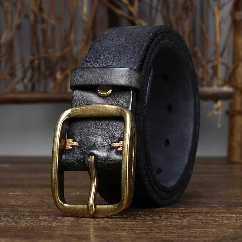 Copper Leather Belt