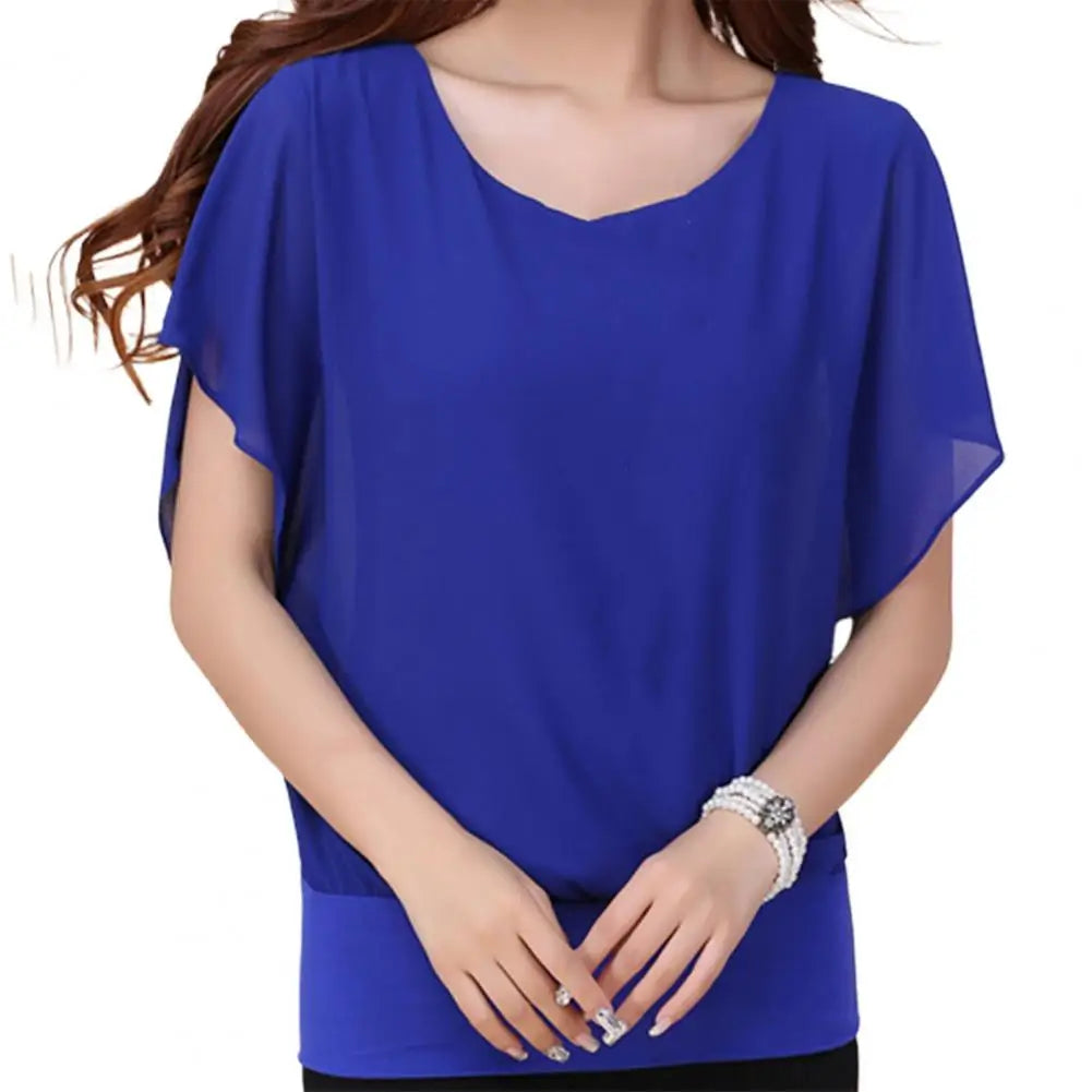 Solid Chiffon Blouse