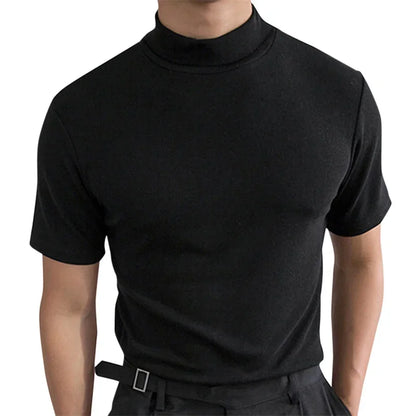 Short-Sleeve Turtleneck Shirt