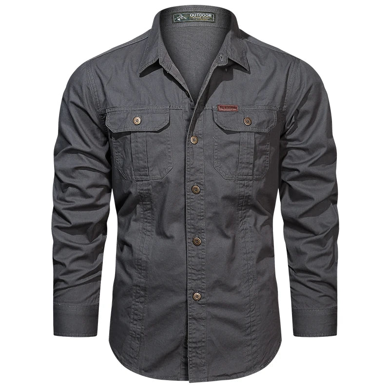 Long-Sleeve Cargo Shirt