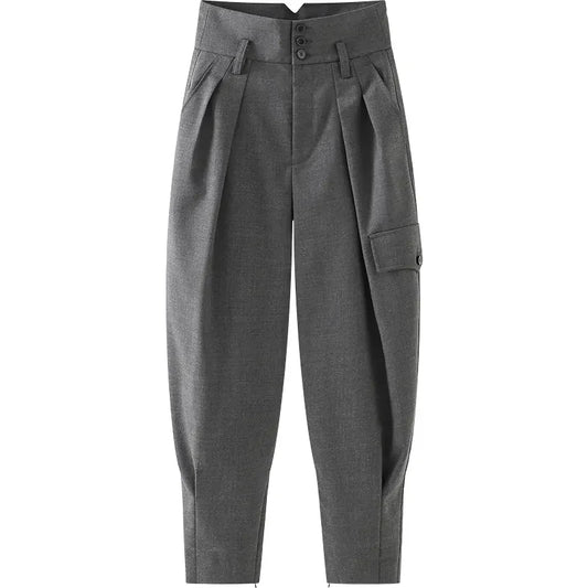 High-Waist Suit Pants