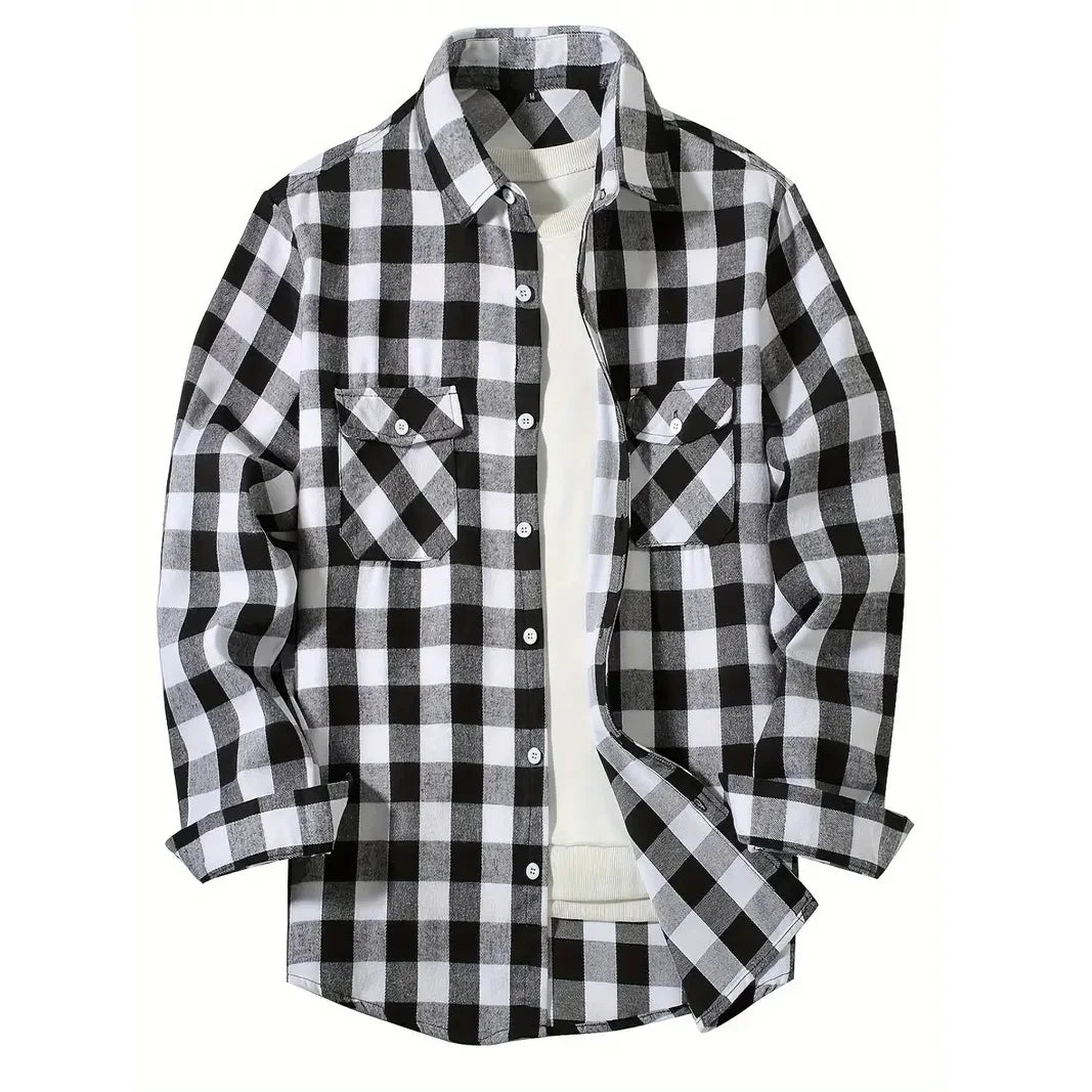 Plaid Buttoned Flannel