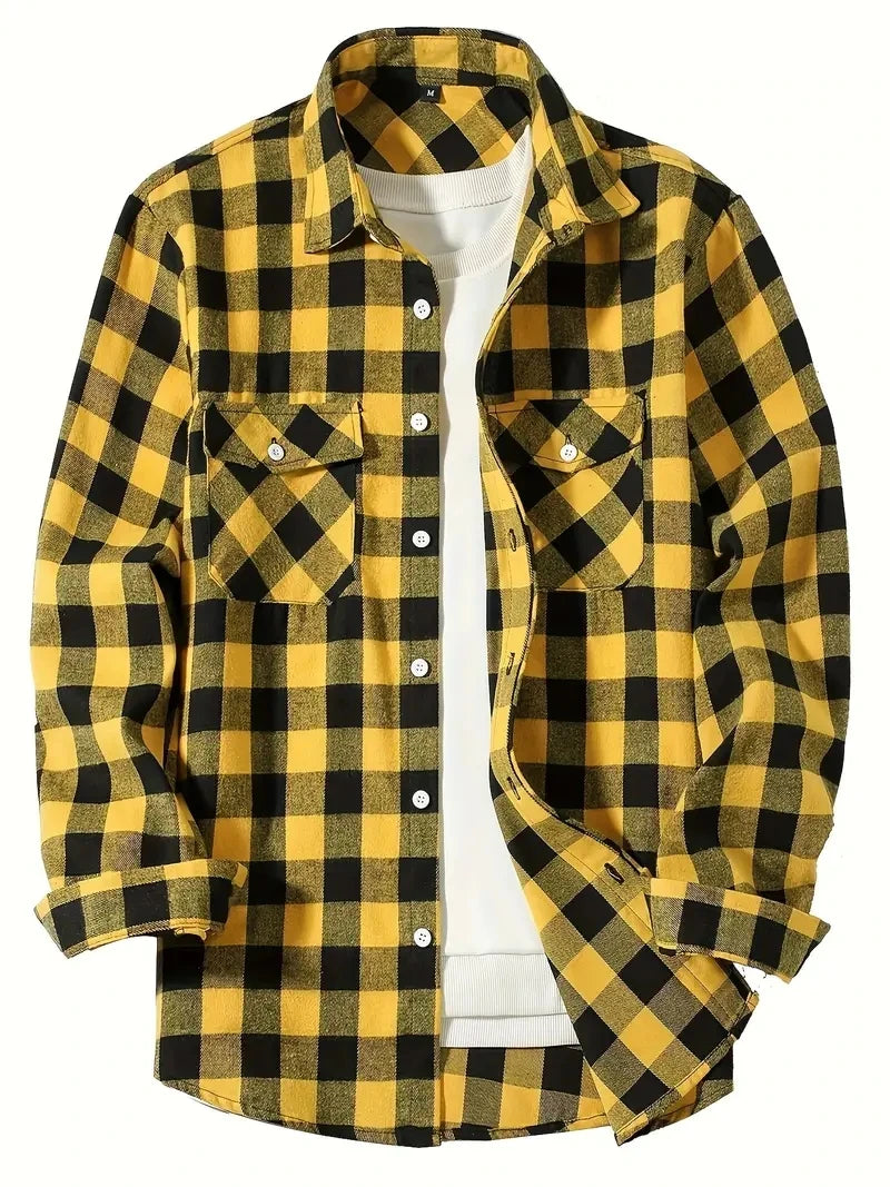 Plaid Buttoned Flannel