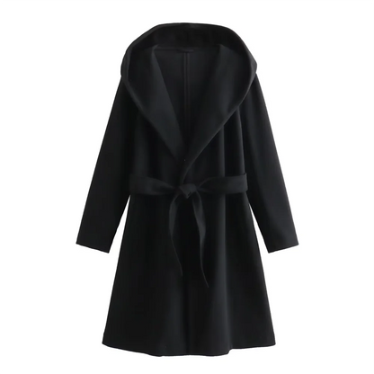 Hooded Woolen Coat