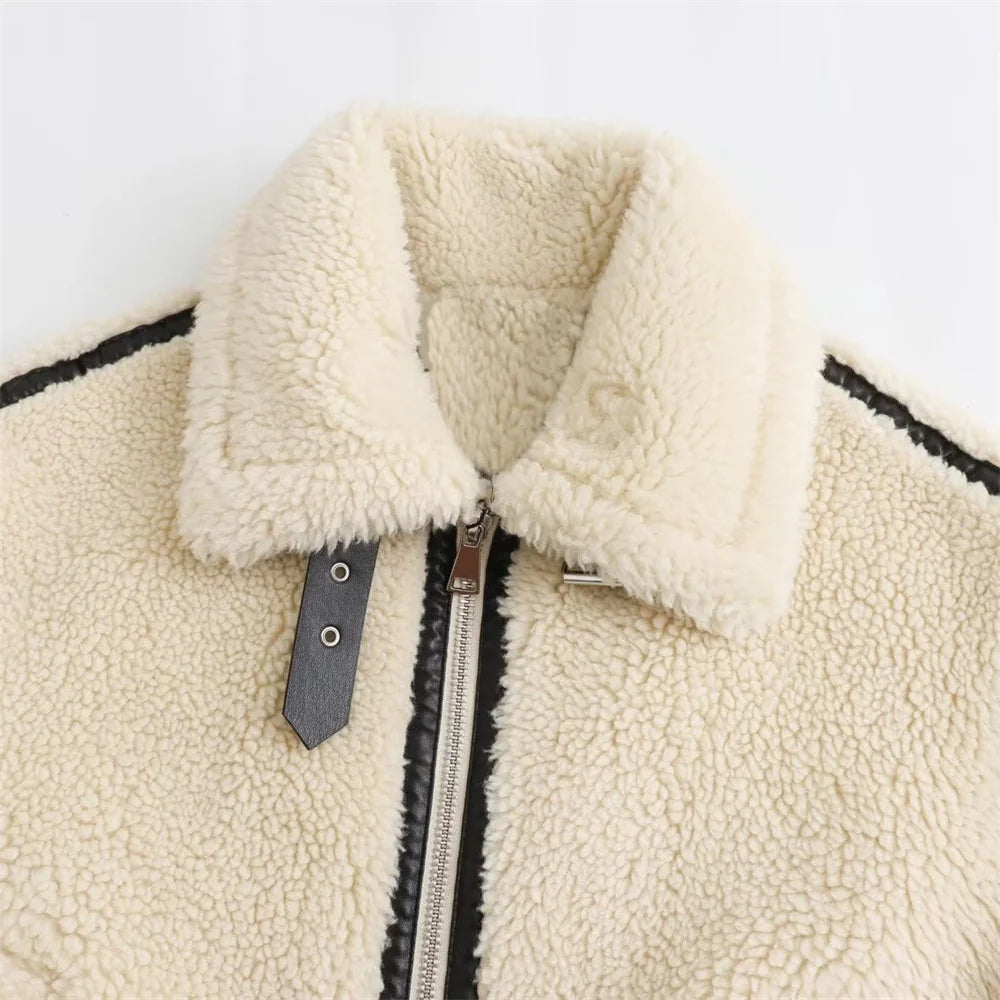 Fur Motorcycle Coat