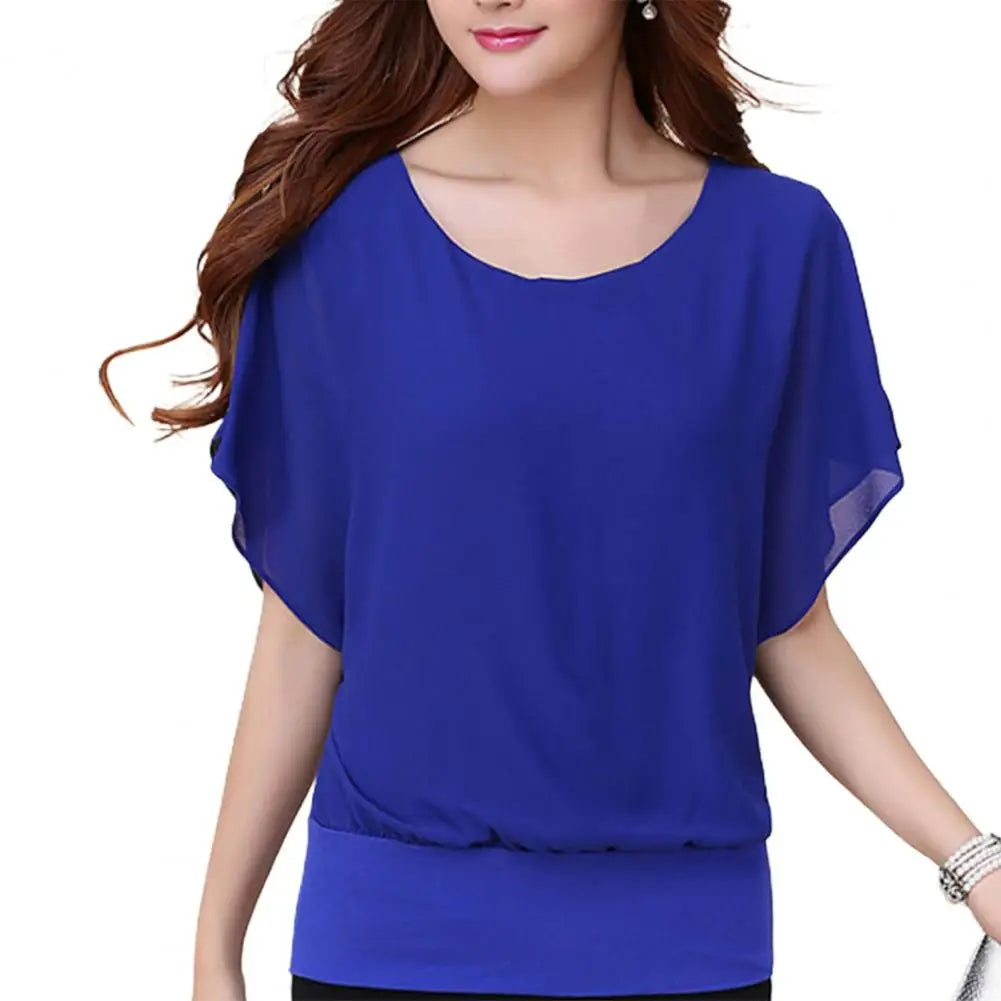 Solid Chiffon Blouse