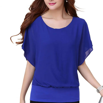 Solid Chiffon Blouse