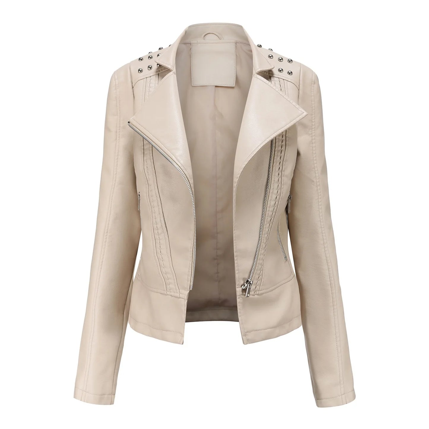 Rivet Leather Jacket