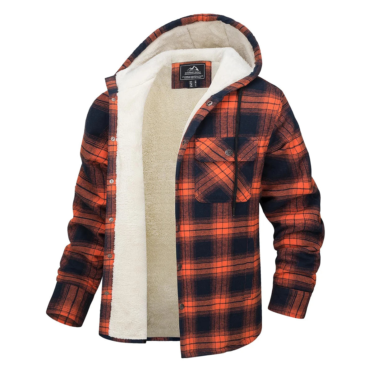 Flannel Hooded Jacket