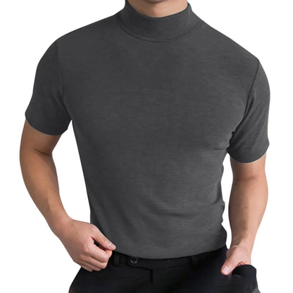 Short-Sleeve Turtleneck Shirt