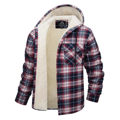 Flannel Hooded Jacket