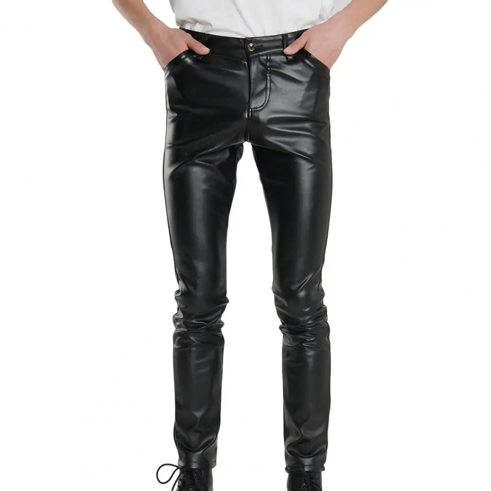 Leather Slim Pants